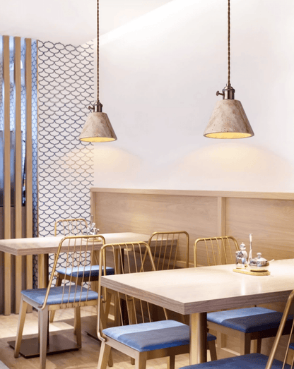 Terraform Travertine Pendant Light