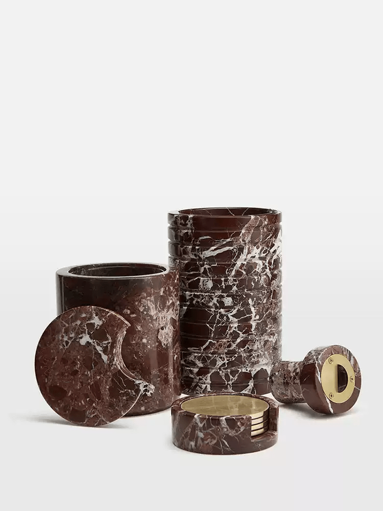 Rosso Levanto Marble Vessel