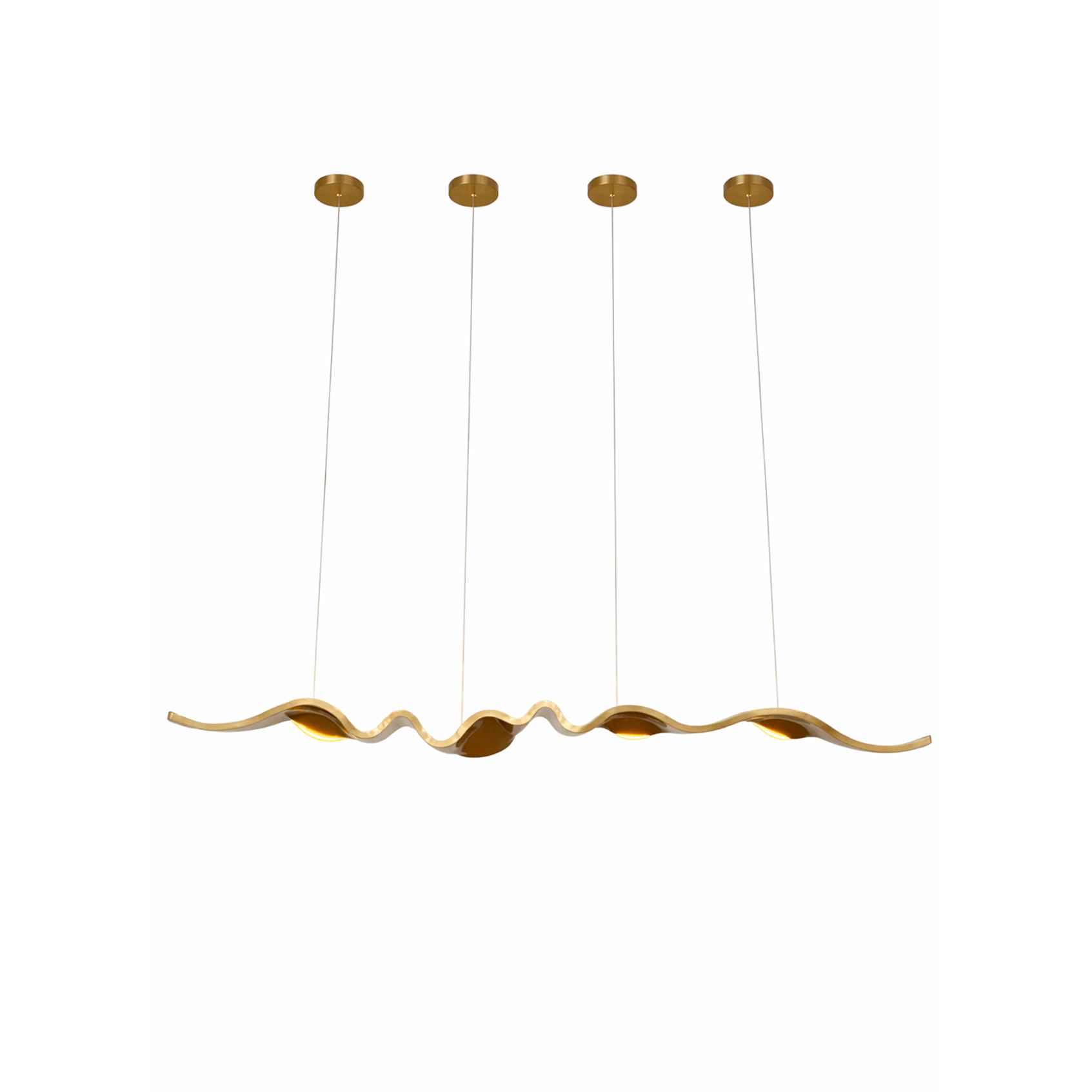 Gold Ribbon Chandelier