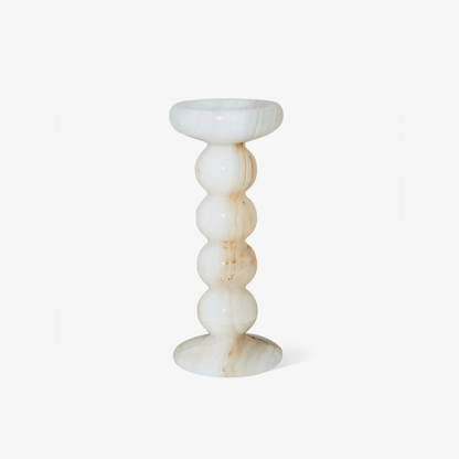 Sculpted Jade Candle Holder