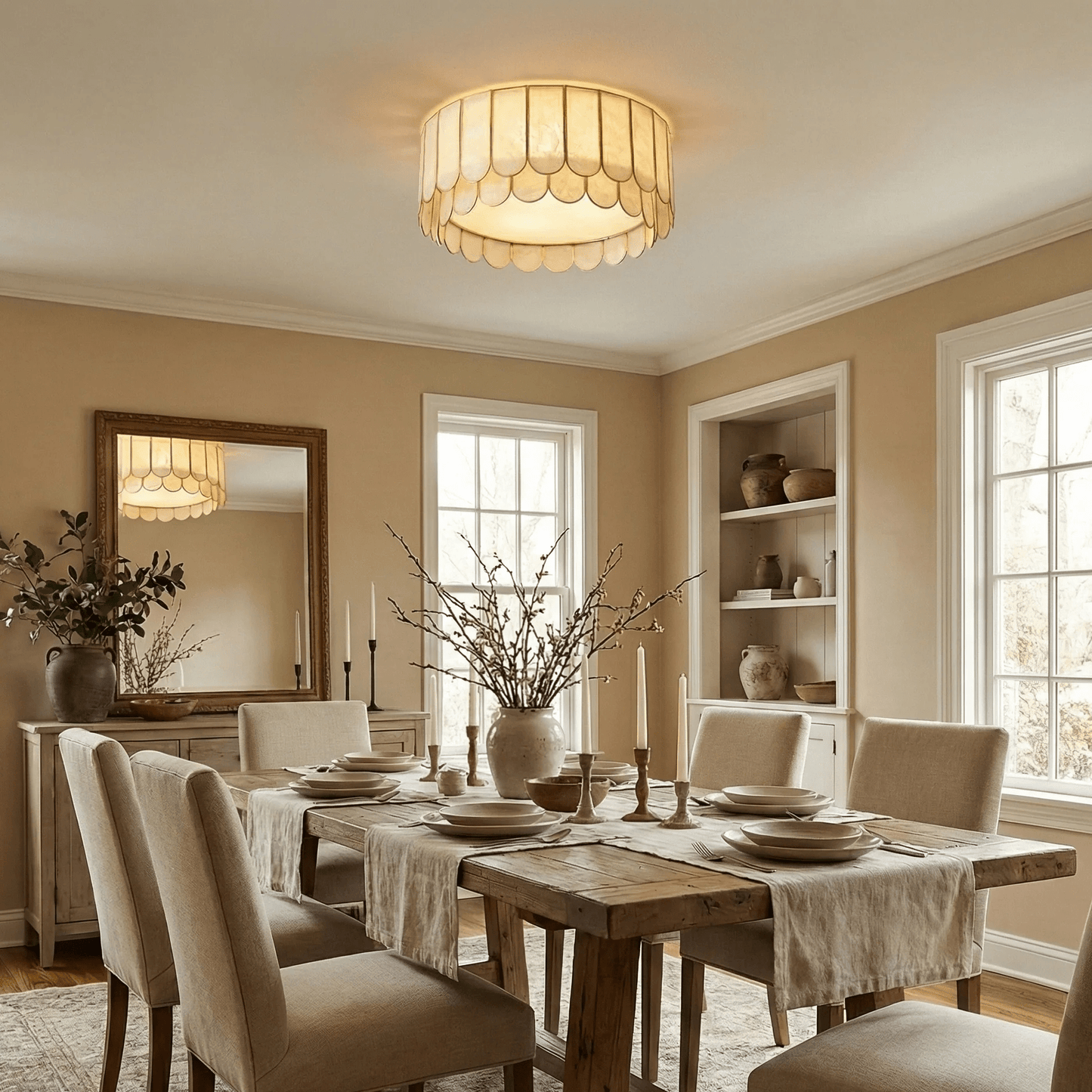 Aurelia Capiz Ceiling Lamp