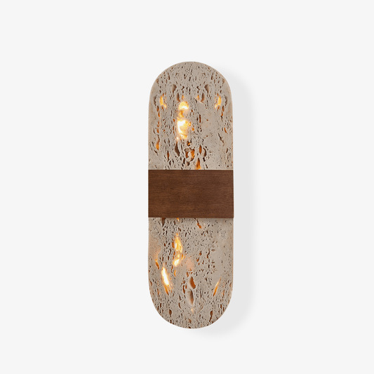 Solis Travertine Wall Light