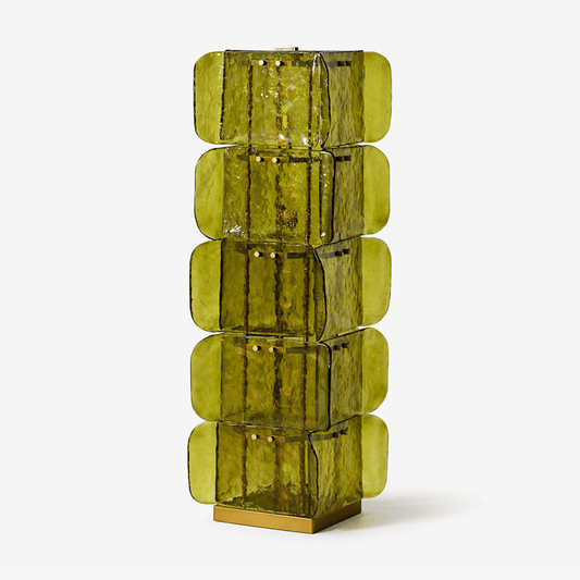 Lush Glass Tower Floor Lamp