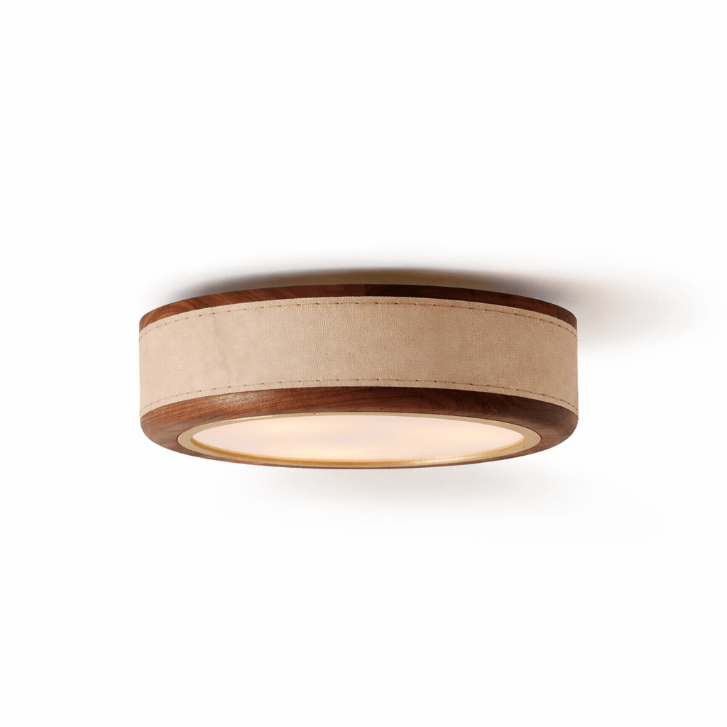 Crafted Leather Ceiling Light