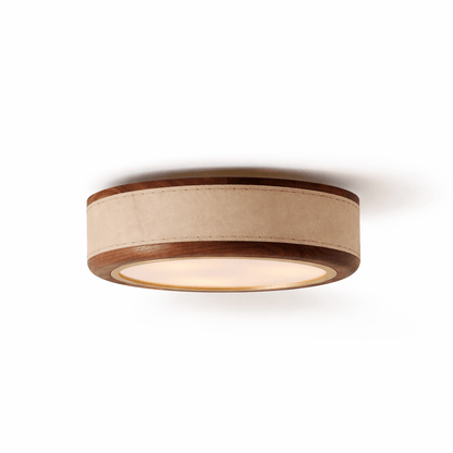 Crafted Leather Ceiling Light