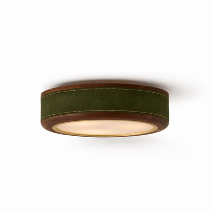 Crafted Leather Ceiling Light