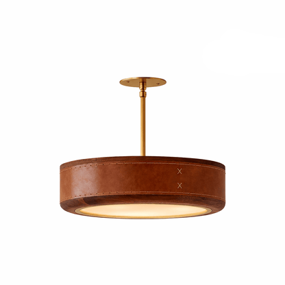 Crafted Leather Ceiling Light