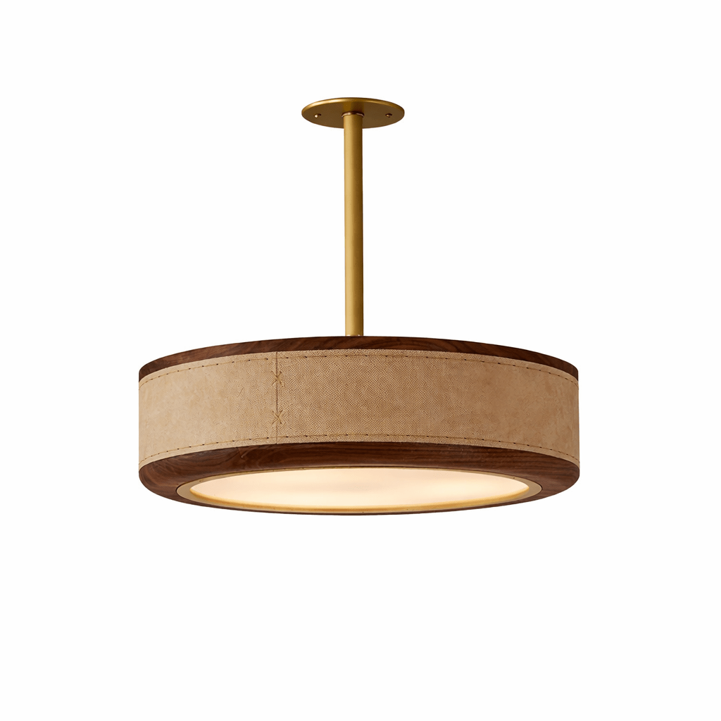Crafted Leather Ceiling Light