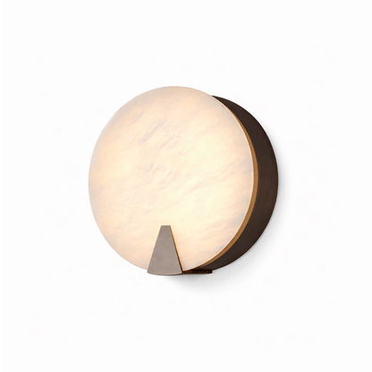 Solaris Halo Alabaster Wall Light