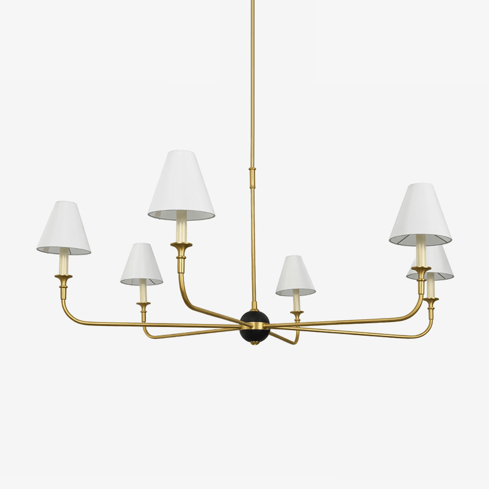 Aurelian Span Fabric Chandelier