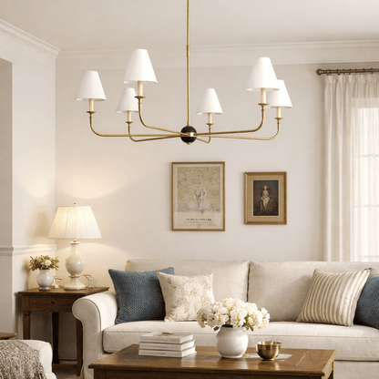 Aurelian Span Fabric Chandelier