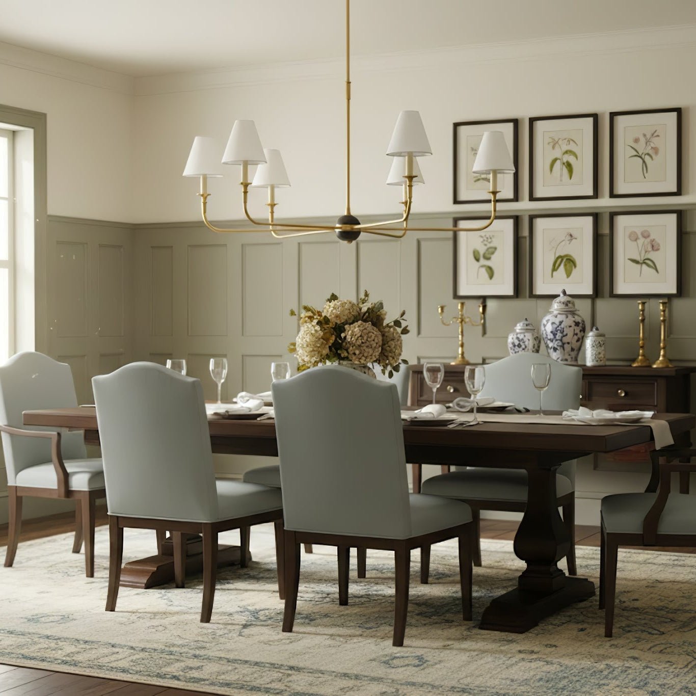 Aurelian Span Fabric Chandelier