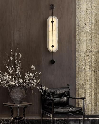 Solvane Alabaster Wall Sconce