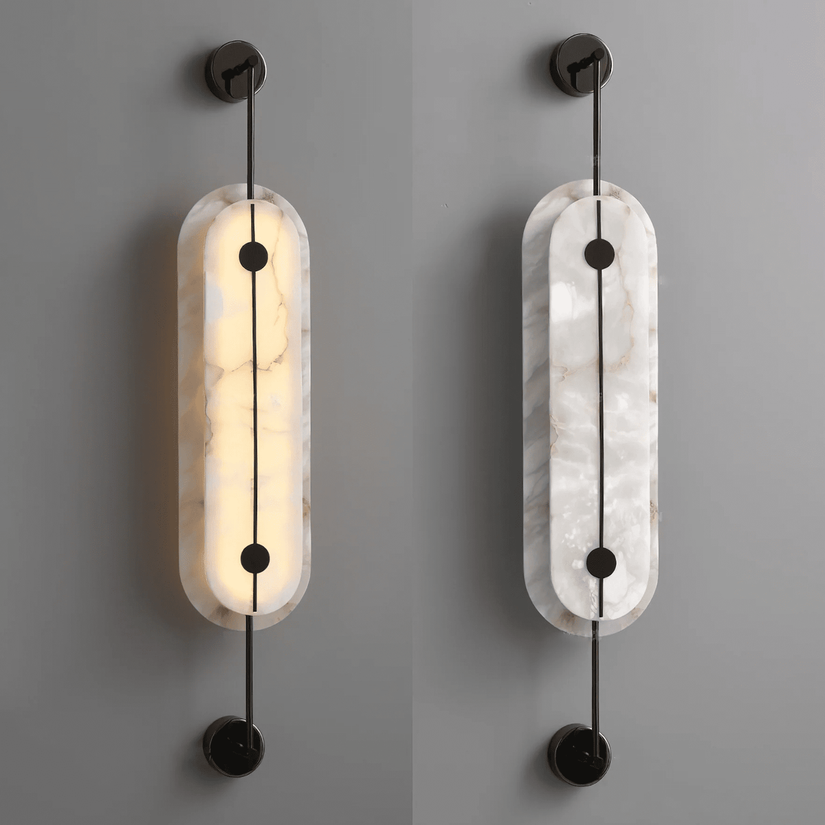 Solvane Alabaster Wall Sconce