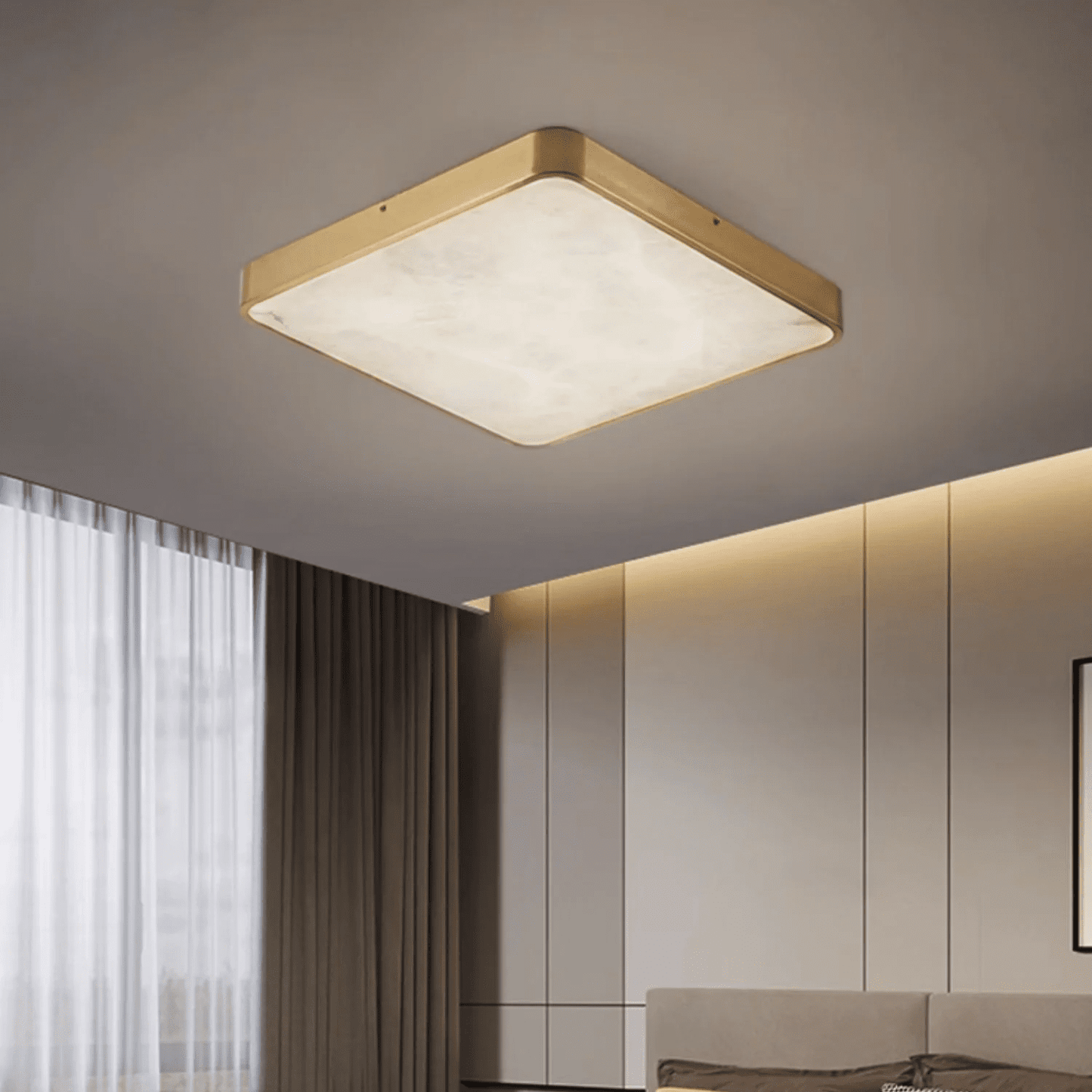 Calista Alabaster Ceiling Light