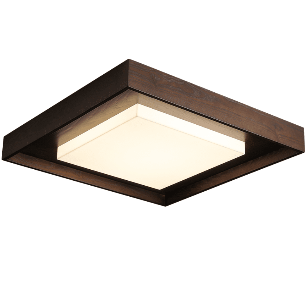 Kurin Wood Frame Ceiling Light