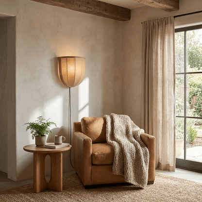 Sienna Linen Plug-in Wall Sconce