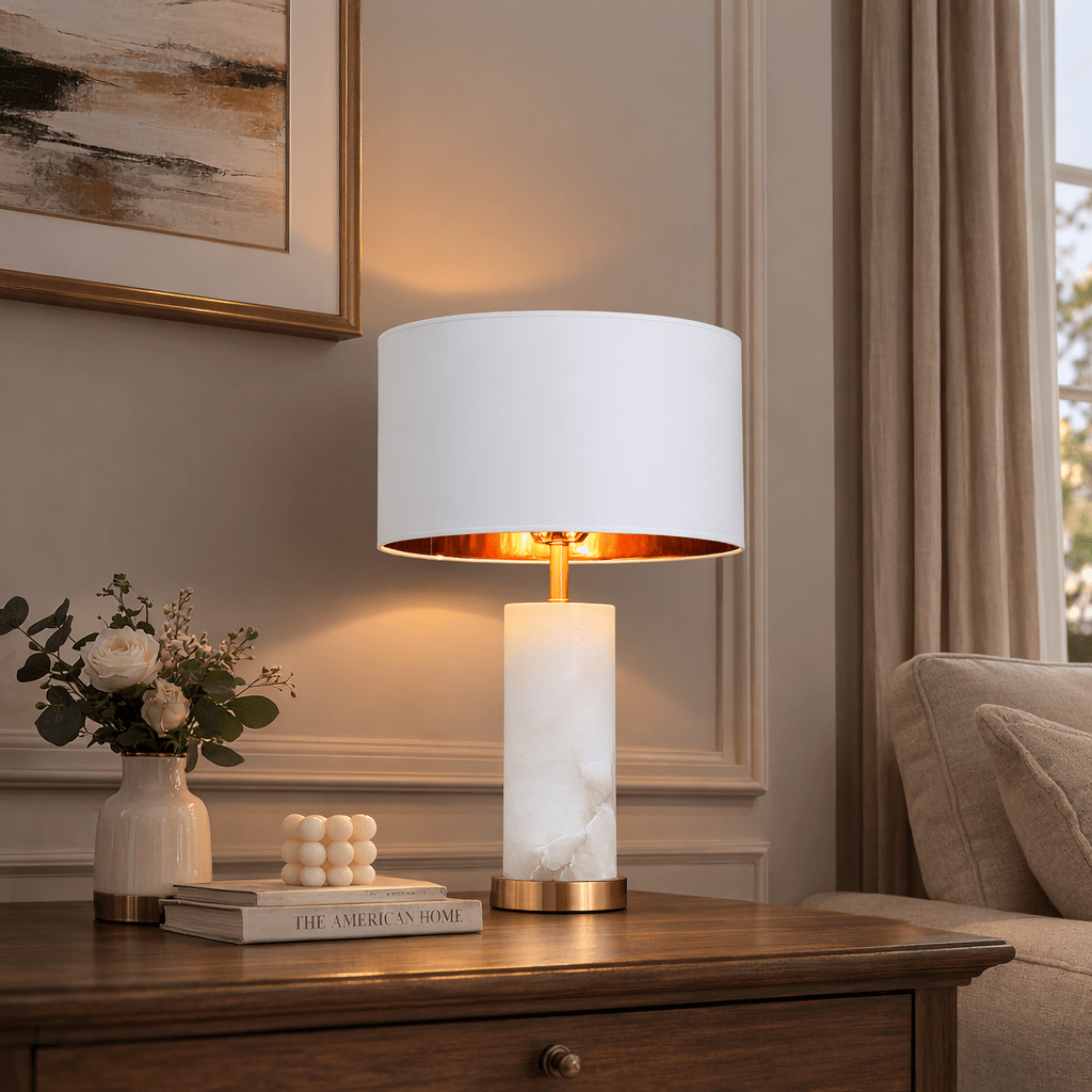 Lineham Alabaster Table Lamp