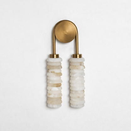 Calla Ribbed Alabaster Sconce