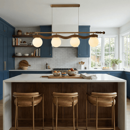 Sinuara Ribbon Globe Linear Chandelier
