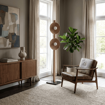 Arbor Twin Disc Floor Lamp
