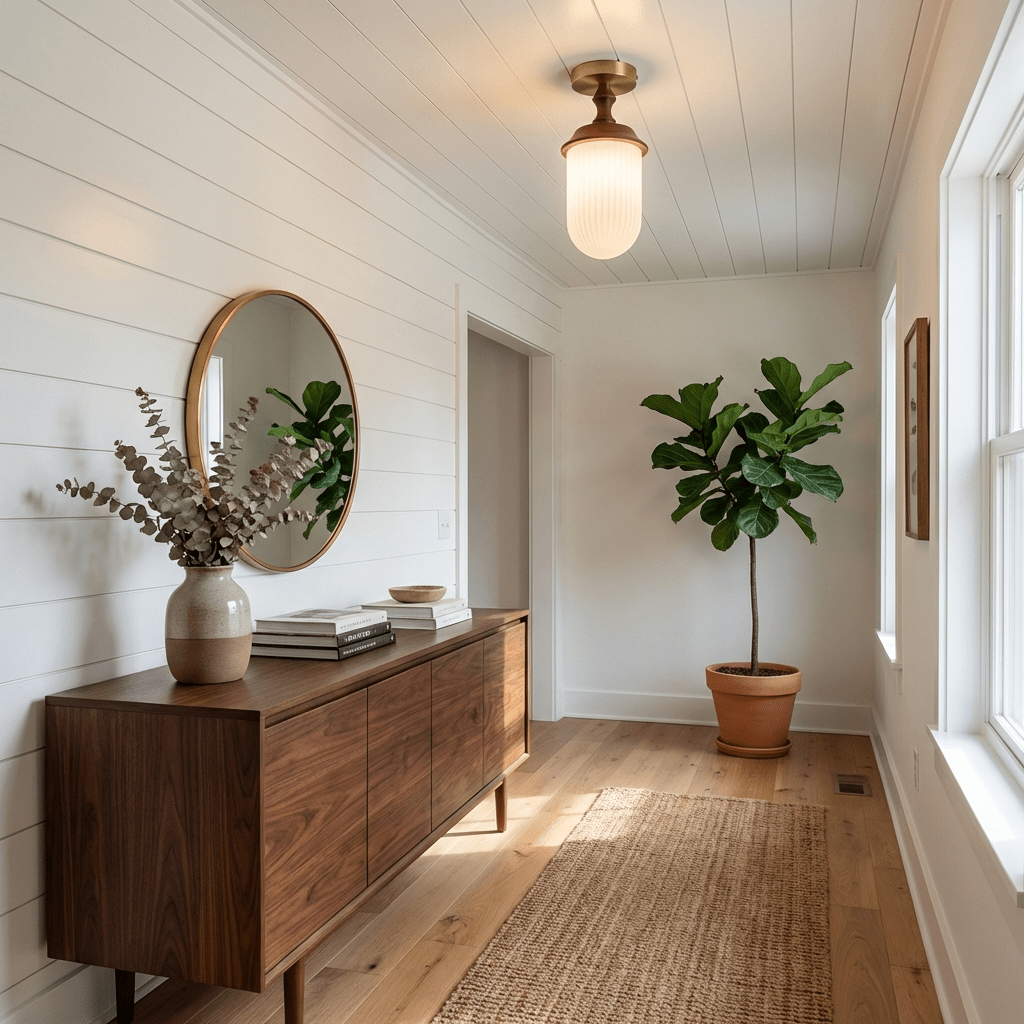 Sylvan Wood Rim Ceiling Lamp