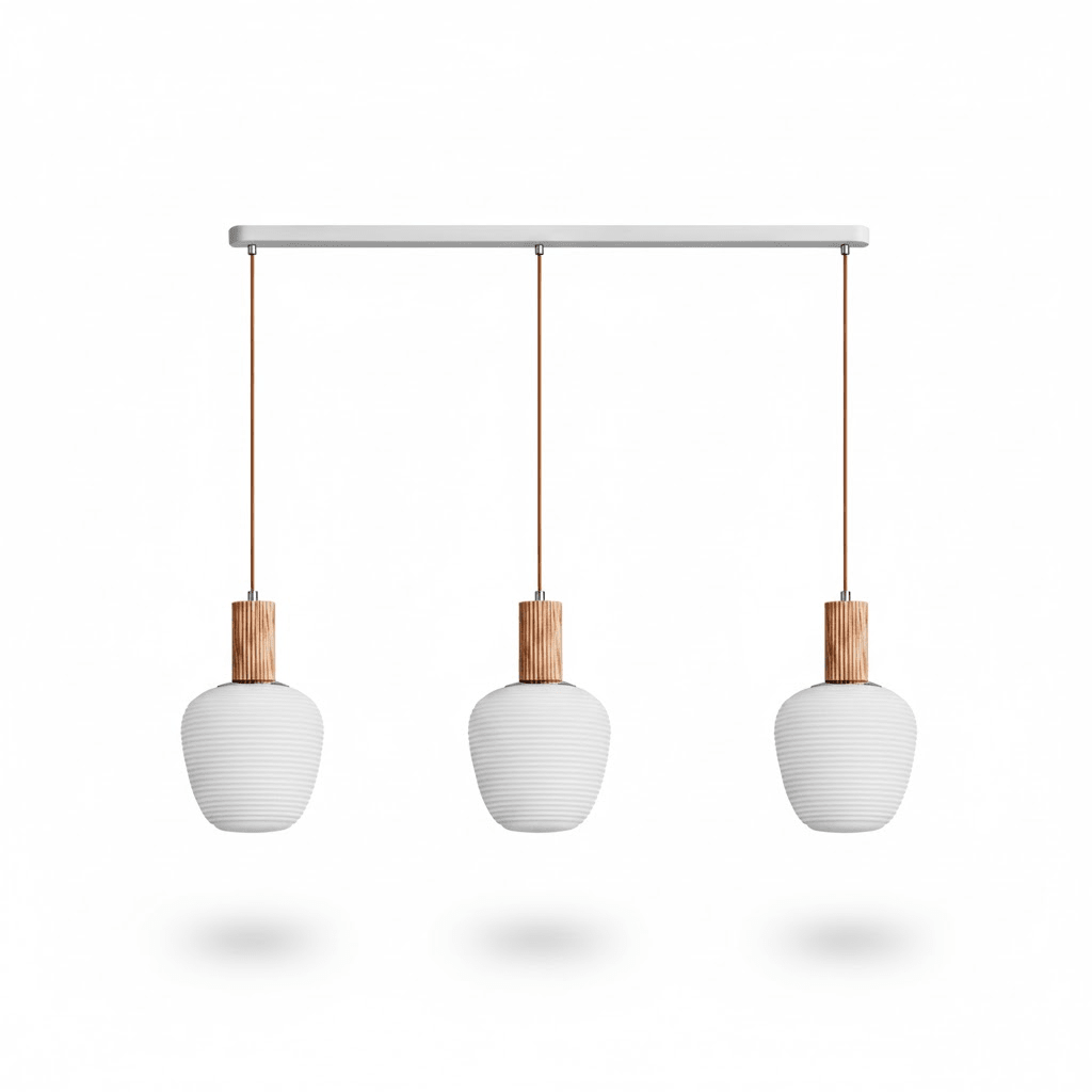 Elowen Fluted Opal Pendant Lamp