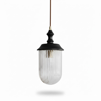 Solas Ribbed Glass Pendant Lamp