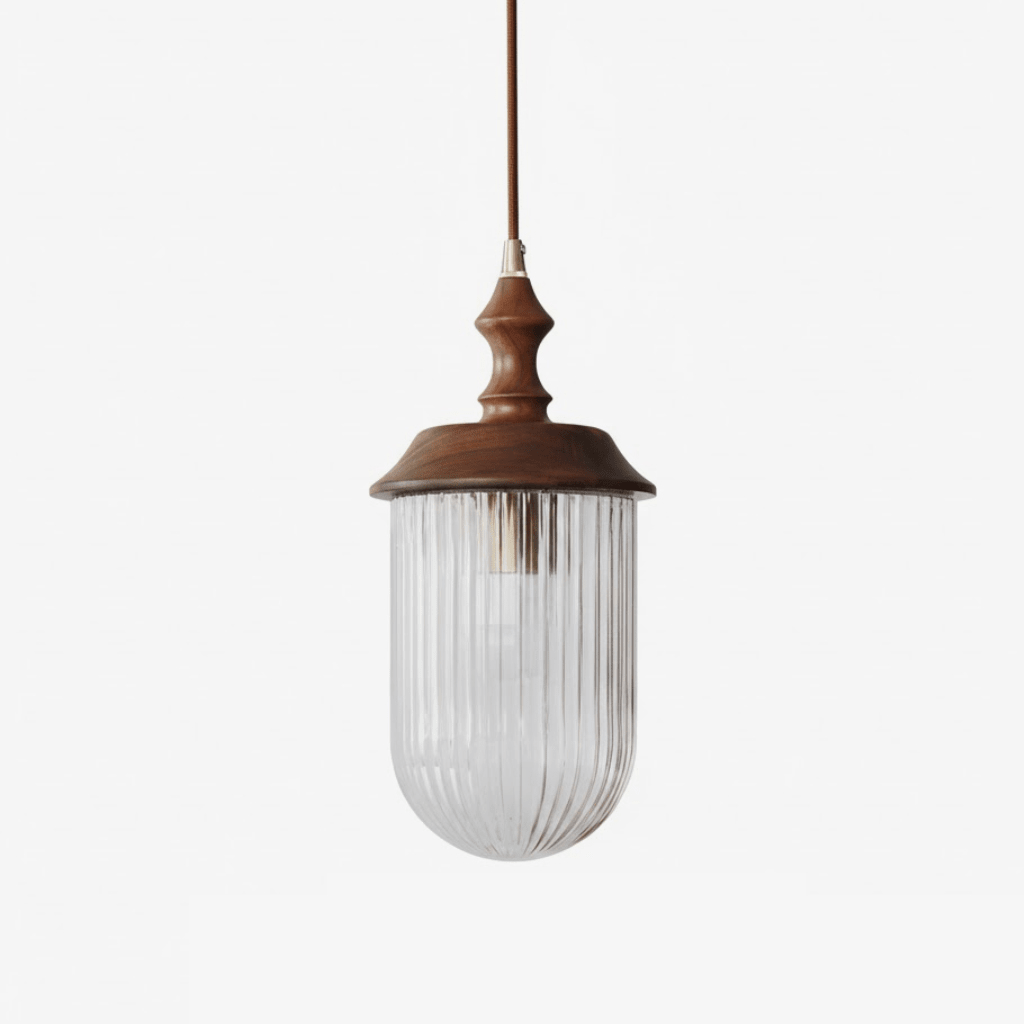 Solas Ribbed Glass Pendant Lamp