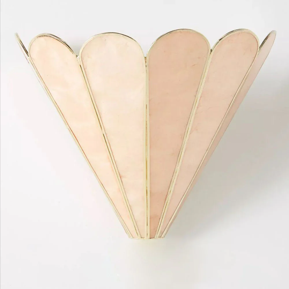 Mica Shell Petal Wall Lamp