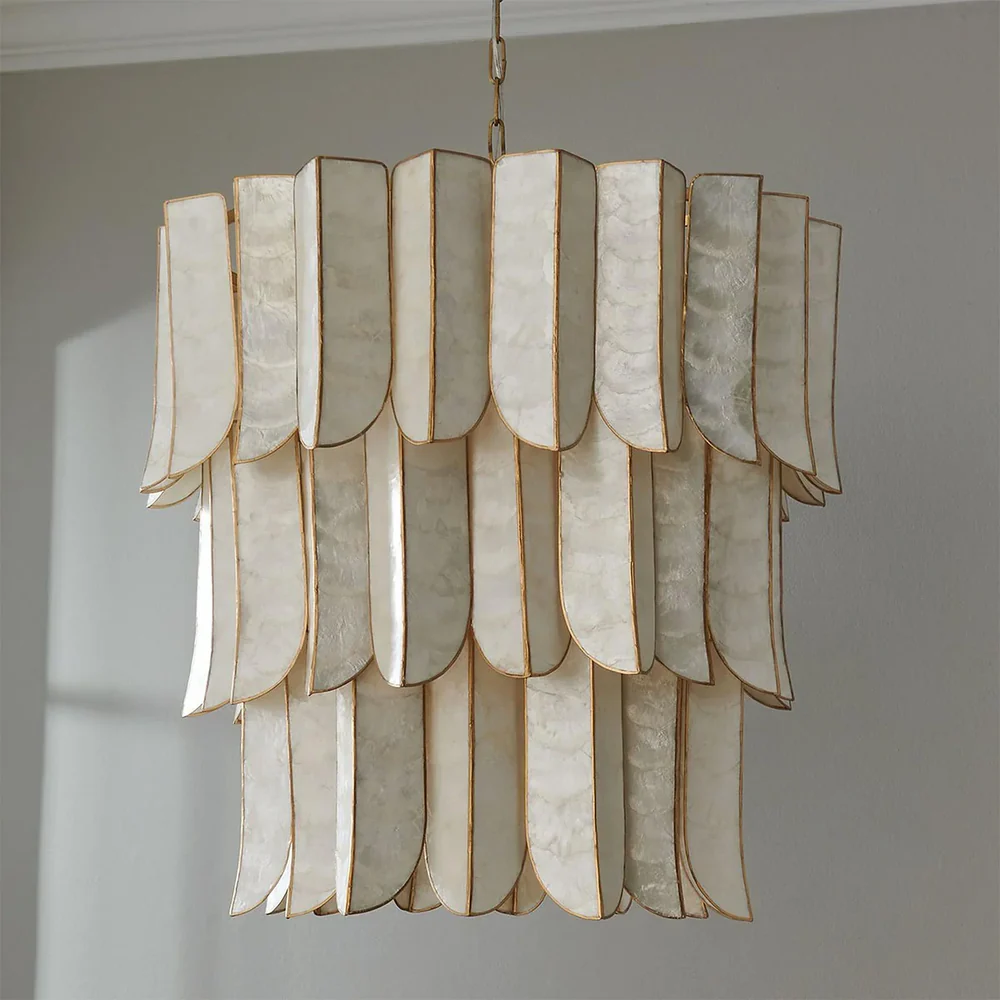 Cascara Shell Chandelier