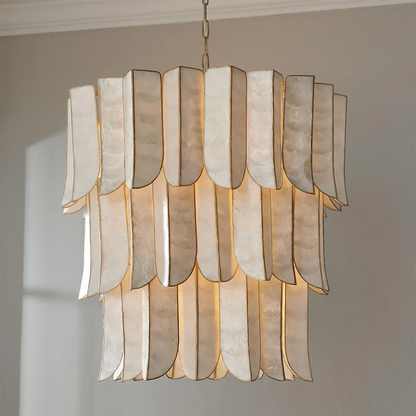 Cascara Shell Chandelier