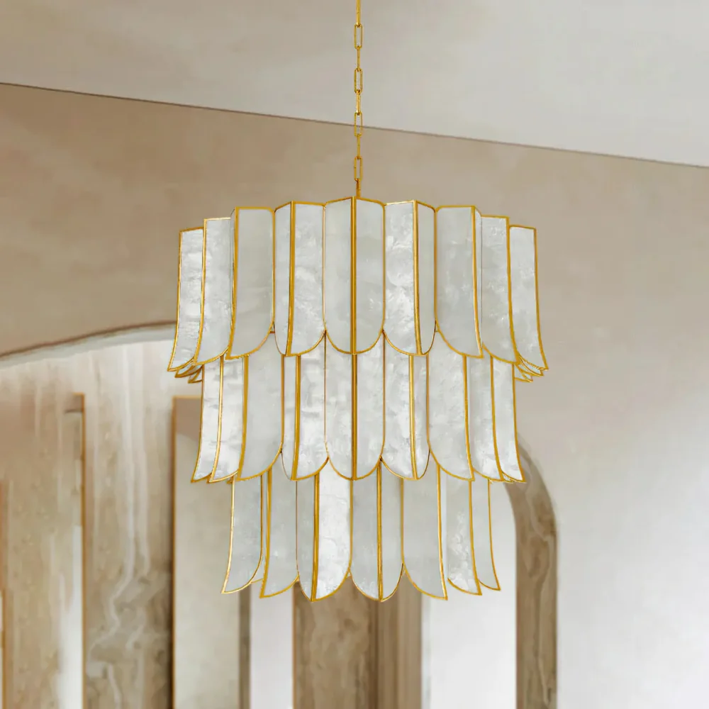 Cascara Shell Chandelier