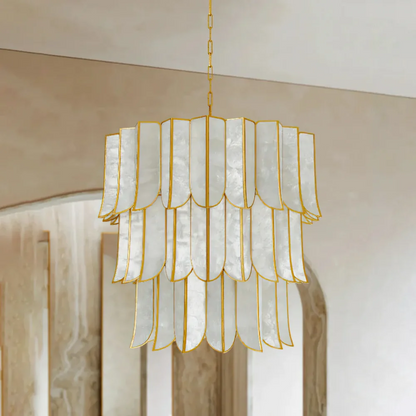 Cascara Shell Chandelier