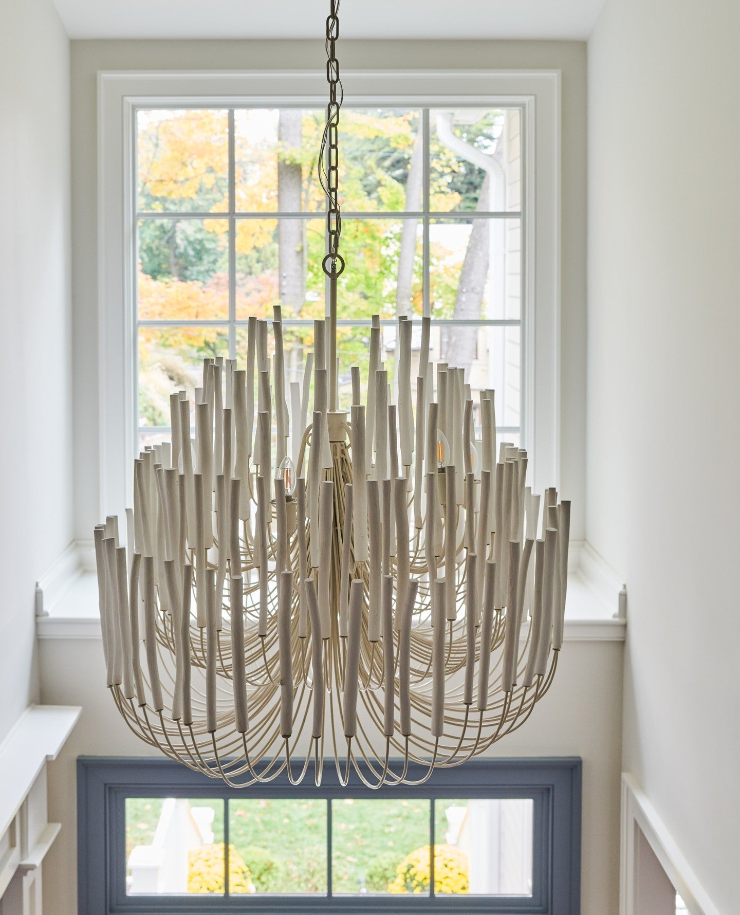 Dense Wooden stick Chandelier