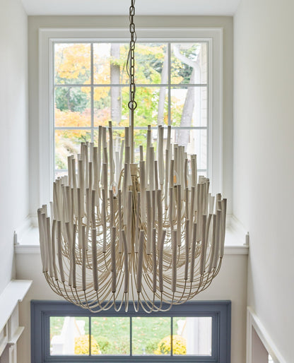 Dense Wooden stick Chandelier