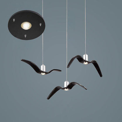 Night Birds Resin Pendant Lamp