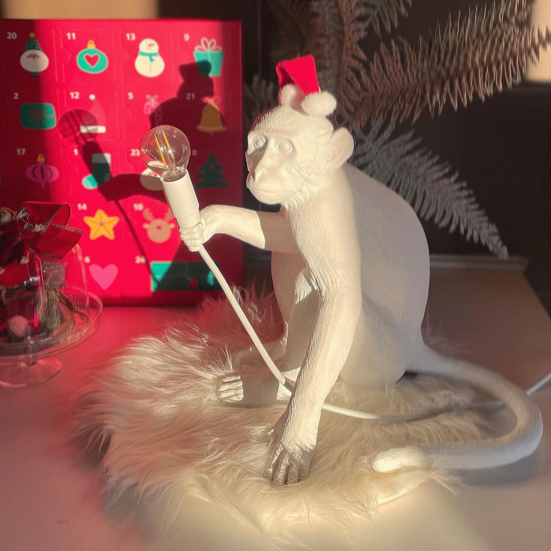 Monkey Resin Table Lamp