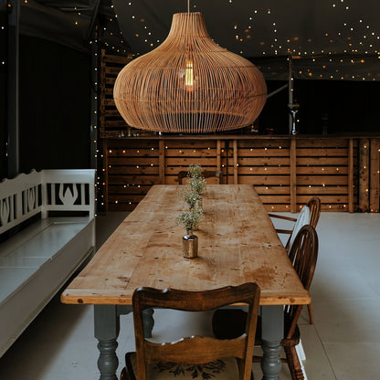 Wicker Rattan Pendant Light