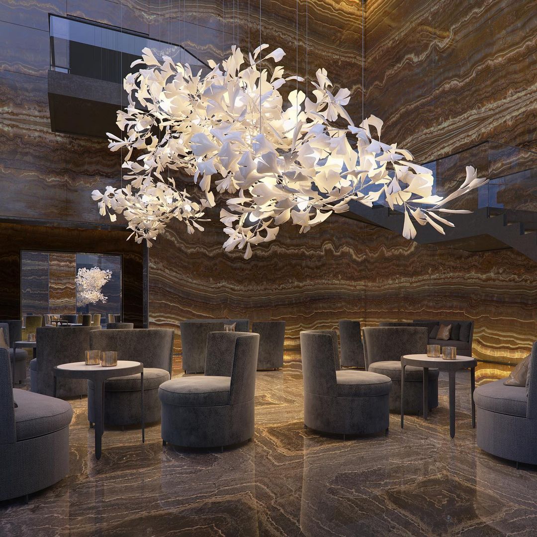 Gingko Chandelier F