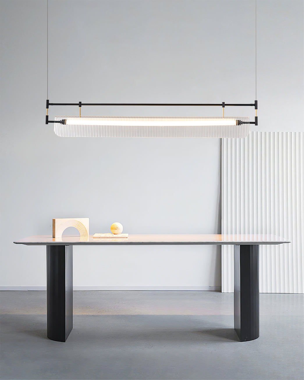 Striped Acrylic Chandelier