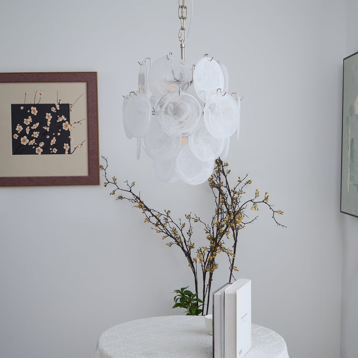 Loire Valley Glass Chandelier