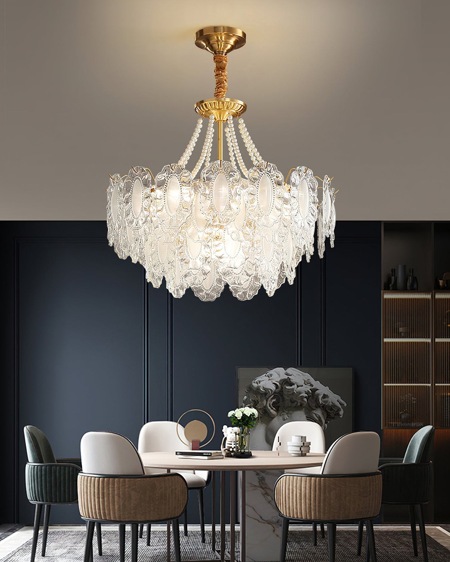 Nason Pearl Glass Chandelier