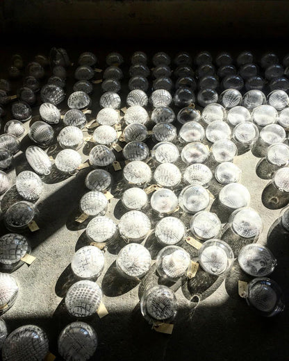 White and Clear Glass Pendant Light