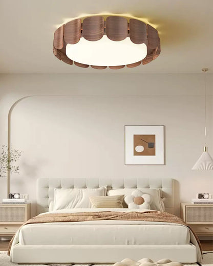 Wood Grain Pattern Ceiling Light