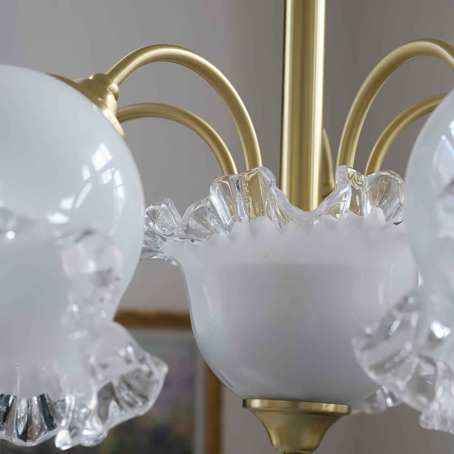 Floral Glass Chandelier