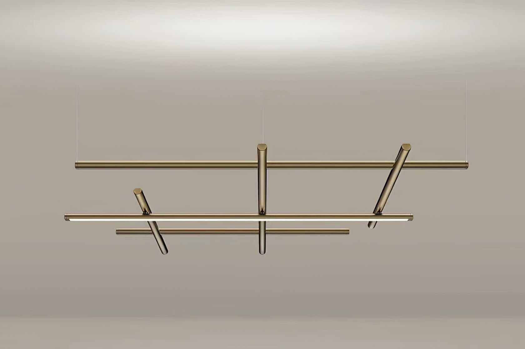Geometric Linear Grid Pendant Lamp