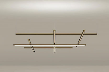 Geometric Linear Grid Pendant Lamp