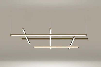 Geometric Linear Grid Pendant Lamp