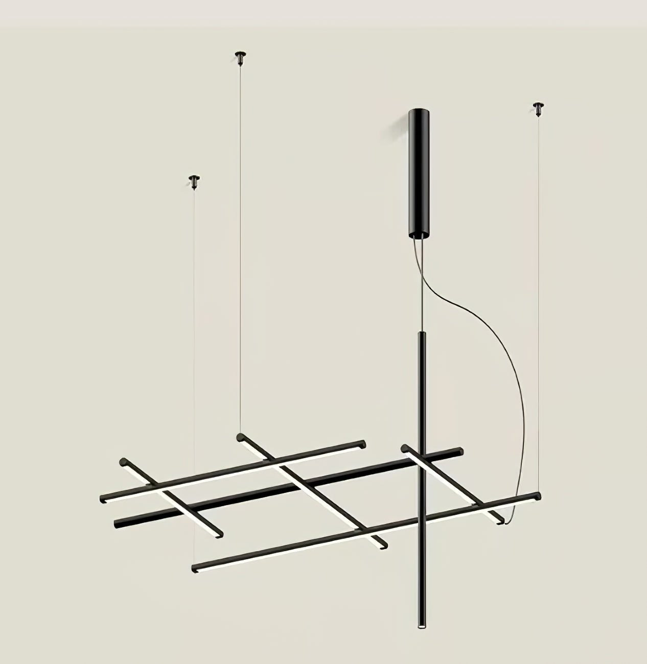 Geometric Linear Grid Pendant Lamp